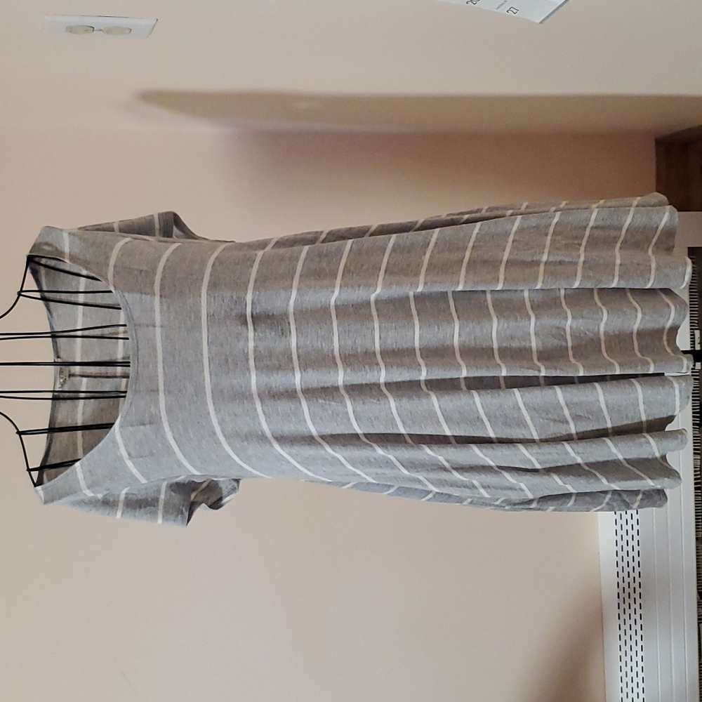 Poetry gray stripped tunic shirt size S